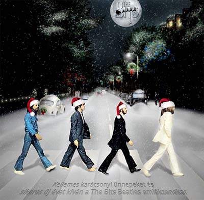Boldog karácsonyt kíván a The Bits Beatles emlékzenekar